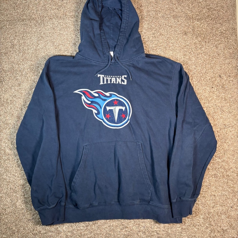 Majestic Tennessee Titans Hoodie Pullover Sweatshirt‎ NFL Size XL